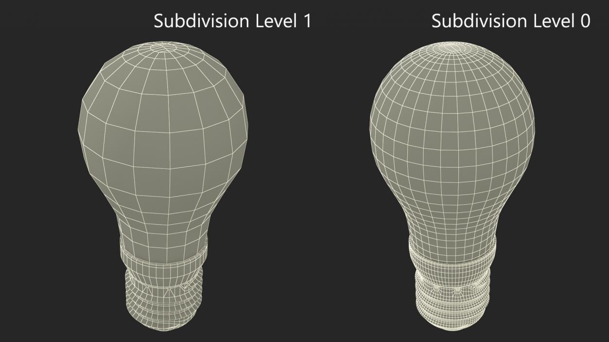 3D Matte Light Bulb 2 model