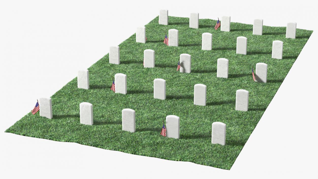 Graveyard World War Heroes 5x5 Fur 3D model