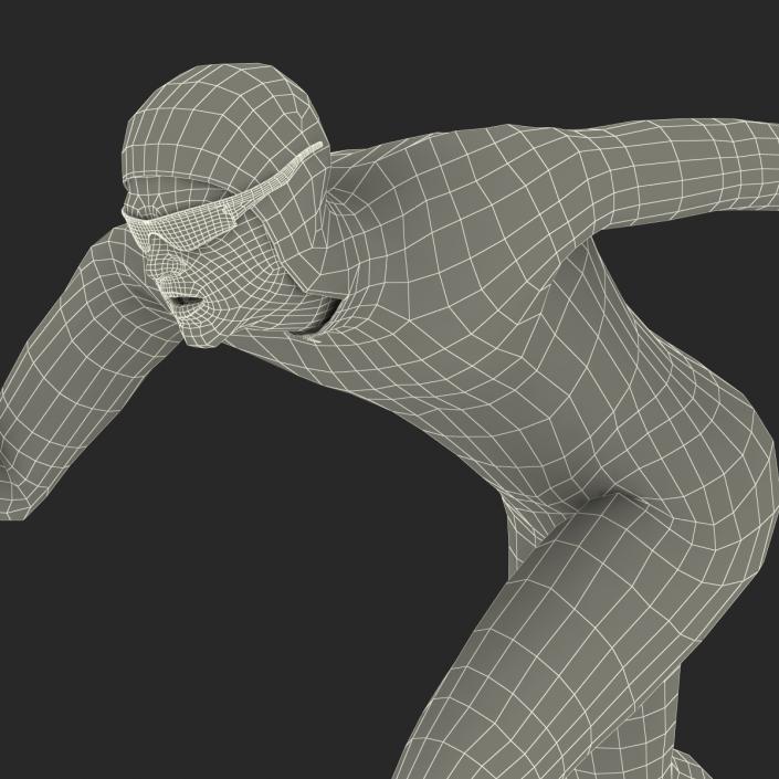 3D model Speed Skater Generic Runs