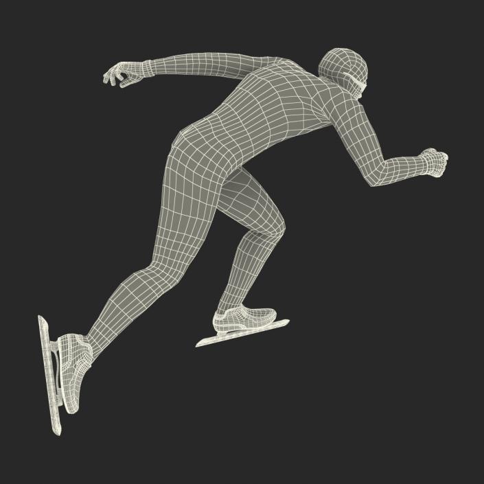 3D model Speed Skater Generic Runs