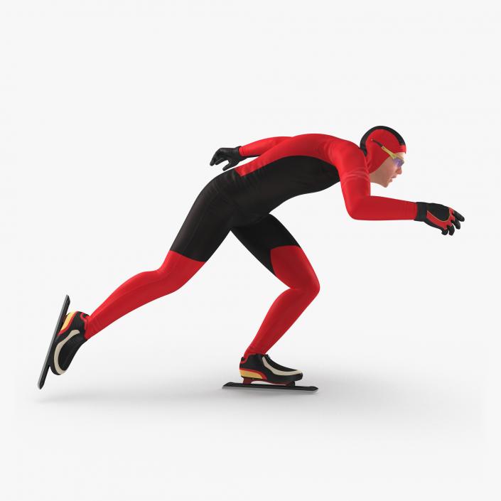 3D model Speed Skater Generic Runs