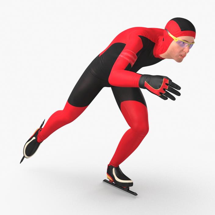 3D model Speed Skater Generic Runs