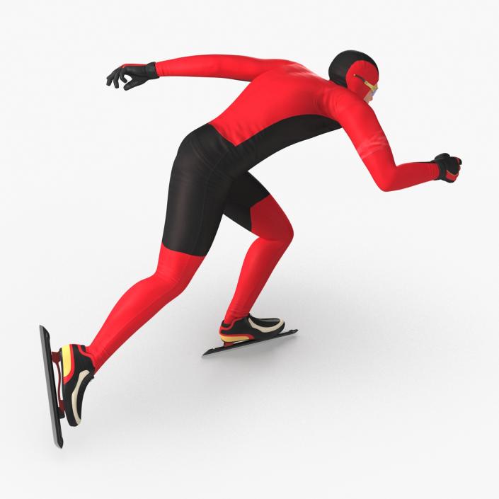 3D model Speed Skater Generic Runs