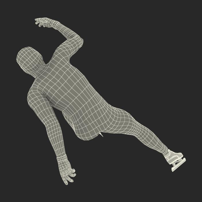 3D model Speed Skater Generic Runs