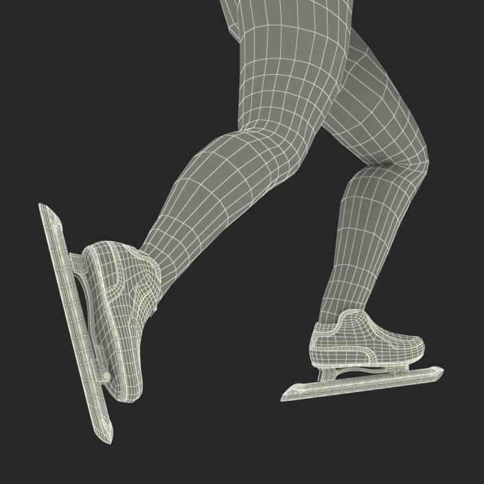 3D model Speed Skater Generic Runs