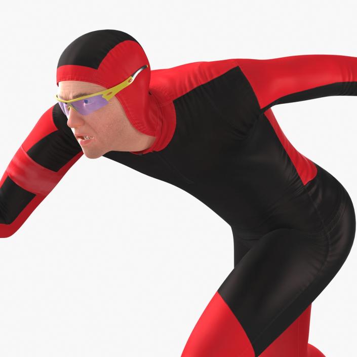 3D model Speed Skater Generic Runs