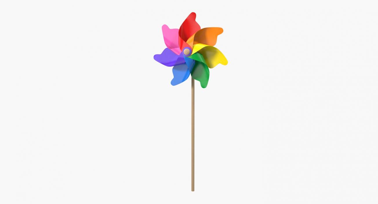 3D Pinwheel Rainbow