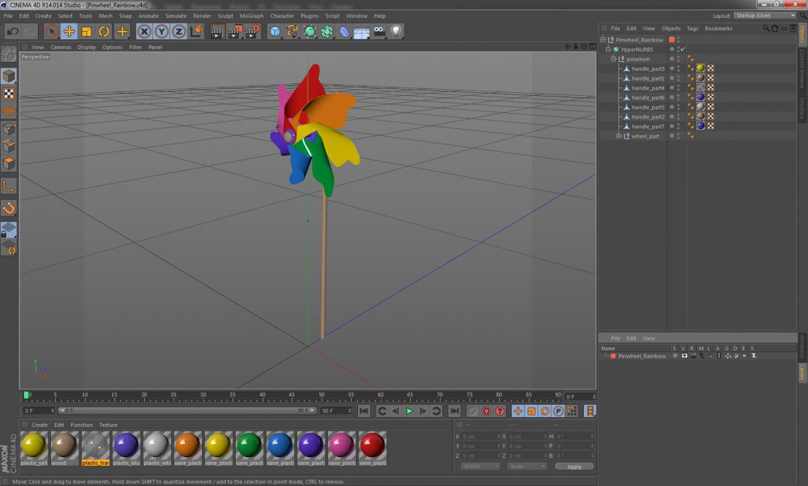 3D Pinwheel Rainbow