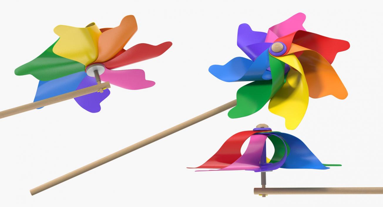 3D Pinwheel Rainbow