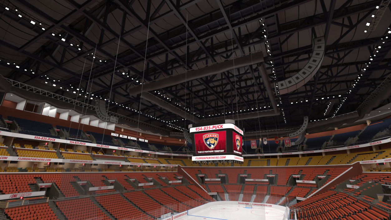 FLA Live Arena Interior Light 3D model