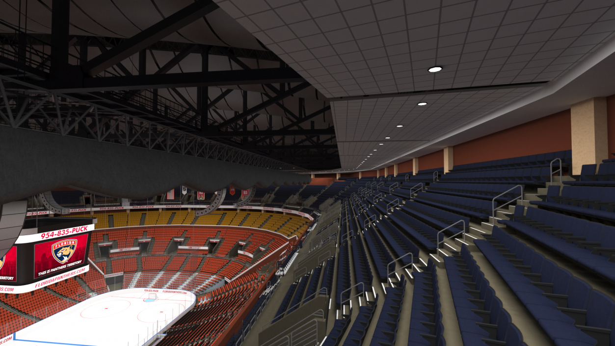 FLA Live Arena Interior Light 3D model