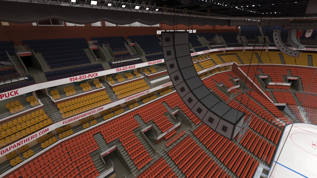 FLA Live Arena Interior Light 3D model