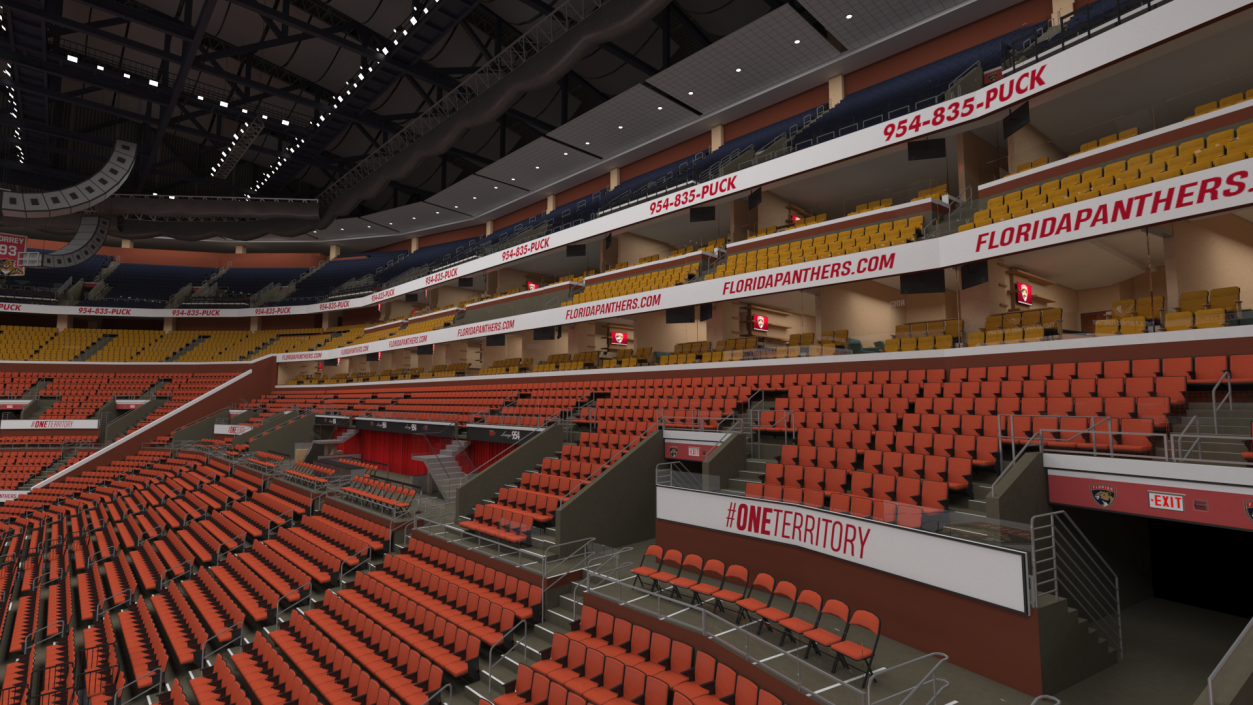 FLA Live Arena Interior Light 3D model