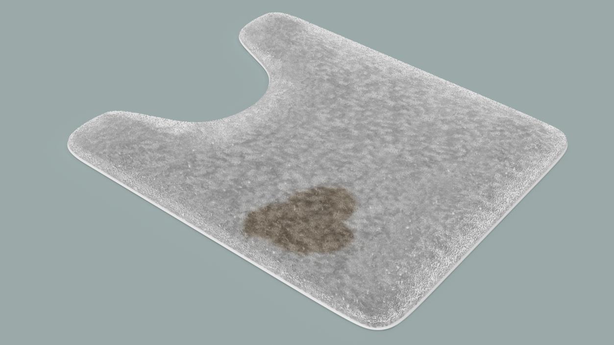 3D Vanish Cleaner and Bathroom Contour Rug Fur model