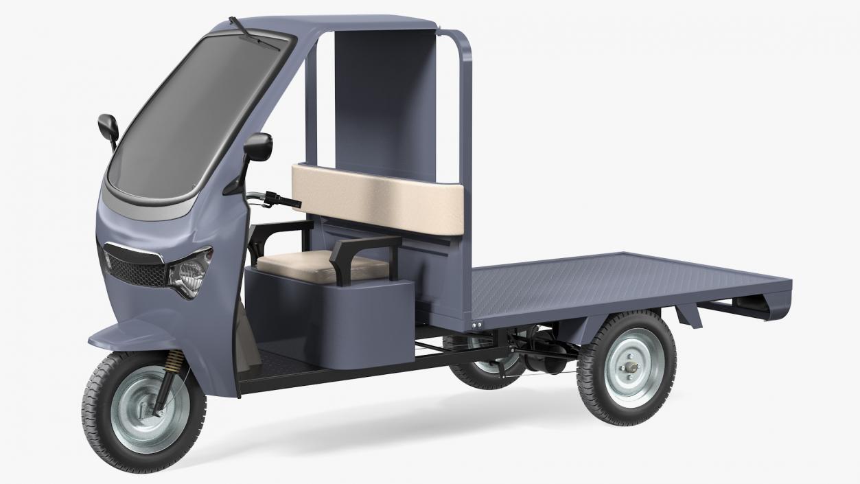 3D Three Wheeler Cargo Rickshaw model