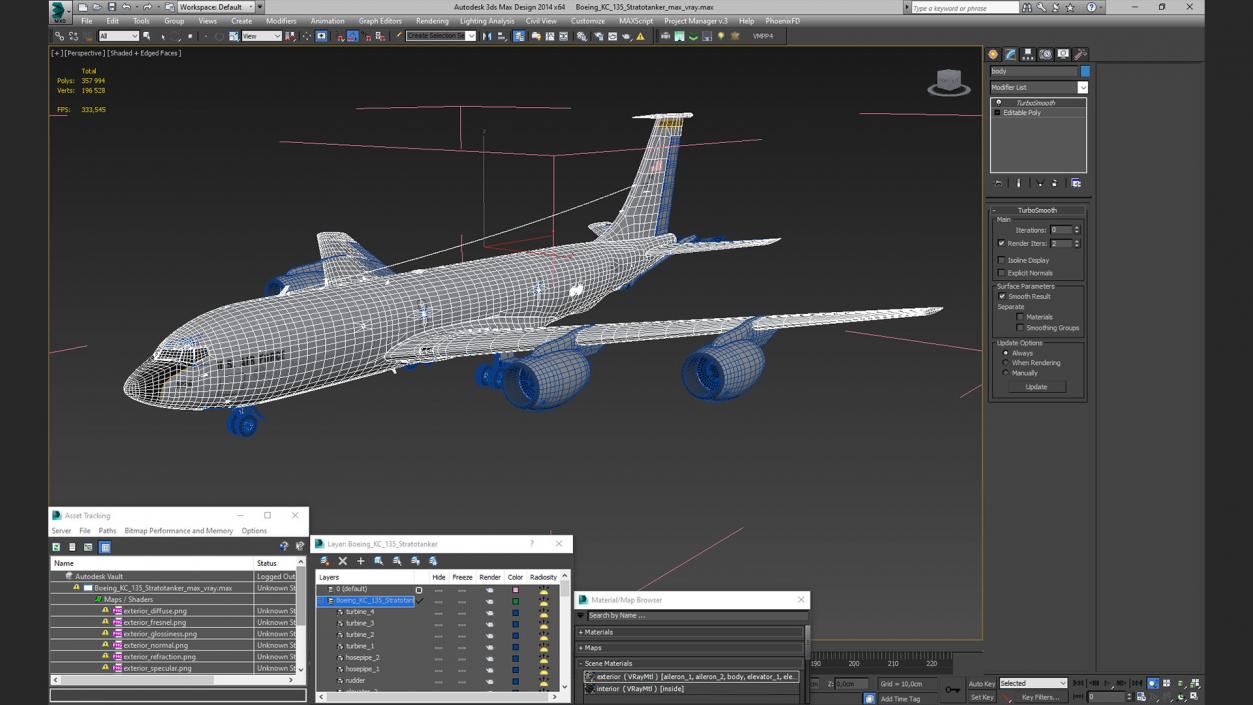 3D Boeing KC 135 Stratotanker