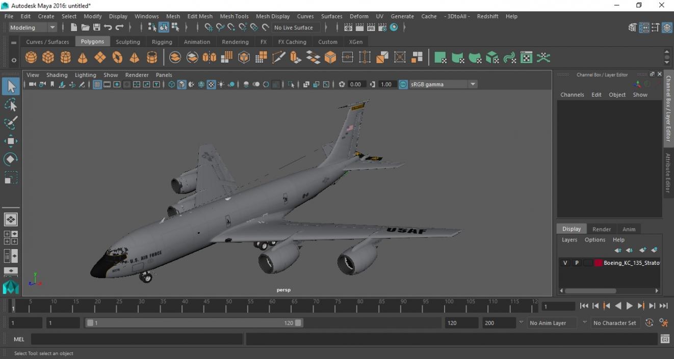 3D Boeing KC 135 Stratotanker