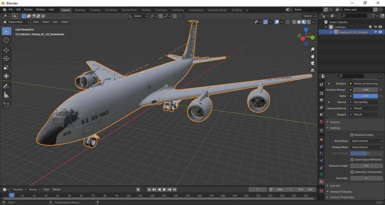 3D Boeing KC 135 Stratotanker