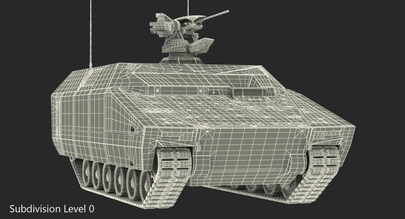 3D KF41 Lynx Command Variant Dirty Rigged model