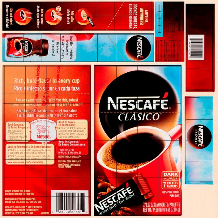 3D Nescafe Coffee Boxes Collection