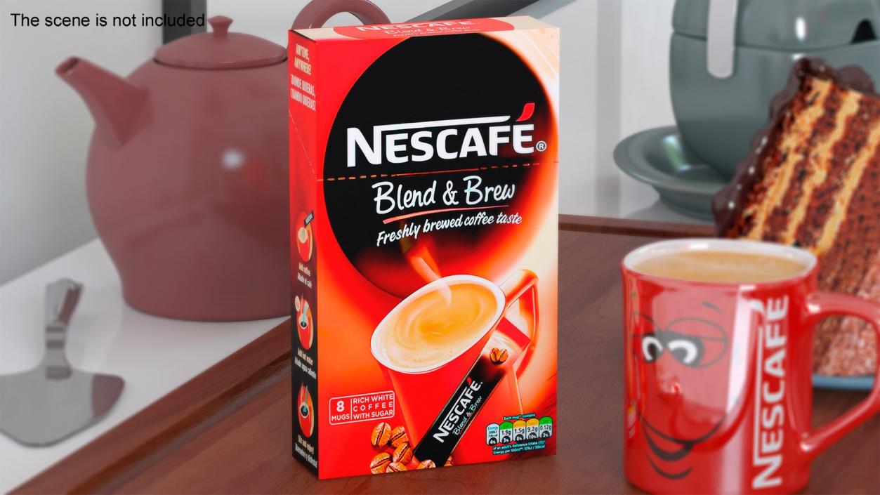 3D Nescafe Coffee Boxes Collection