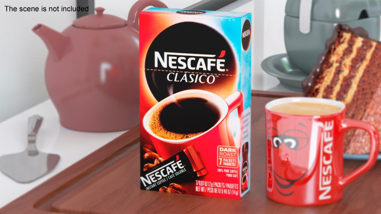 3D Nescafe Coffee Boxes Collection