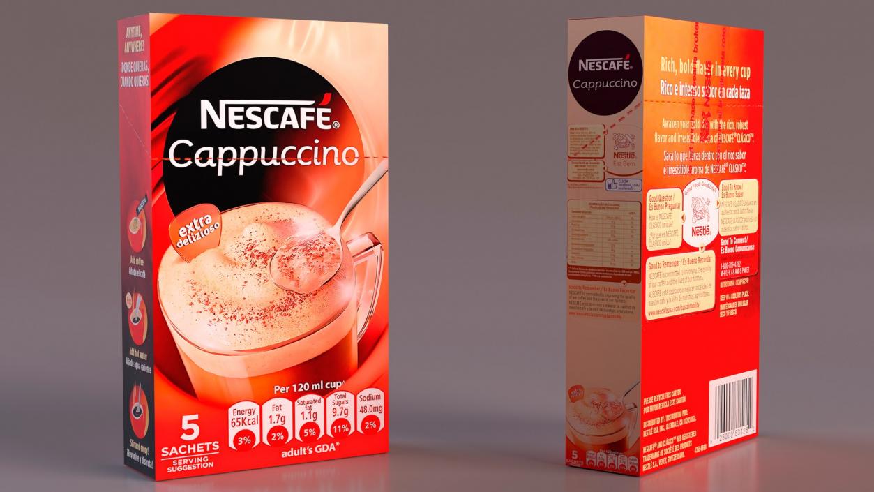 3D Nescafe Coffee Boxes Collection