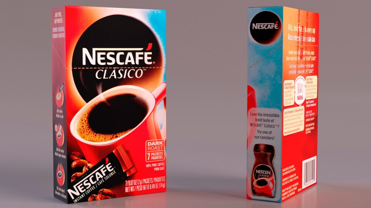 3D Nescafe Coffee Boxes Collection