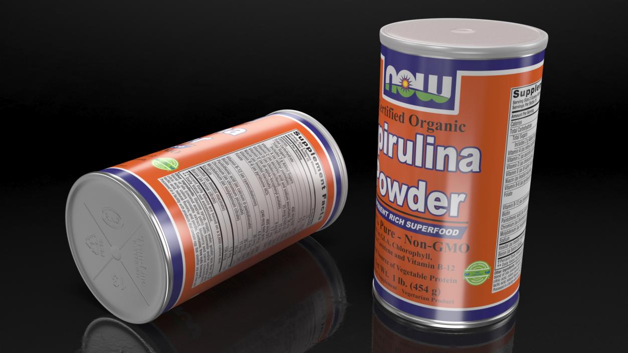 3D model NOW Spirulina Powder