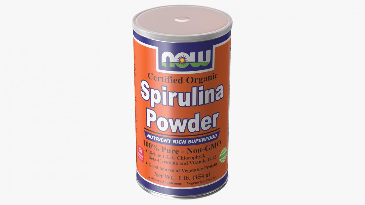 3D model NOW Spirulina Powder