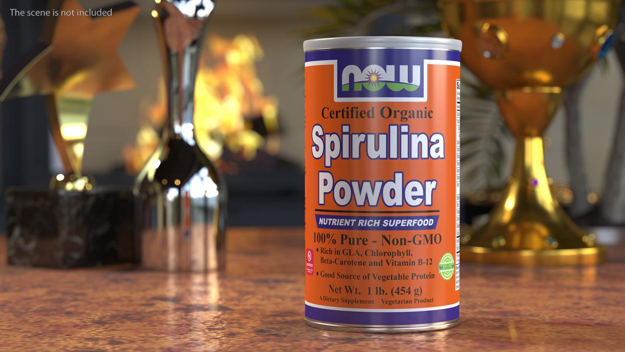 3D model NOW Spirulina Powder