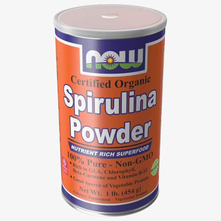 3D model NOW Spirulina Powder