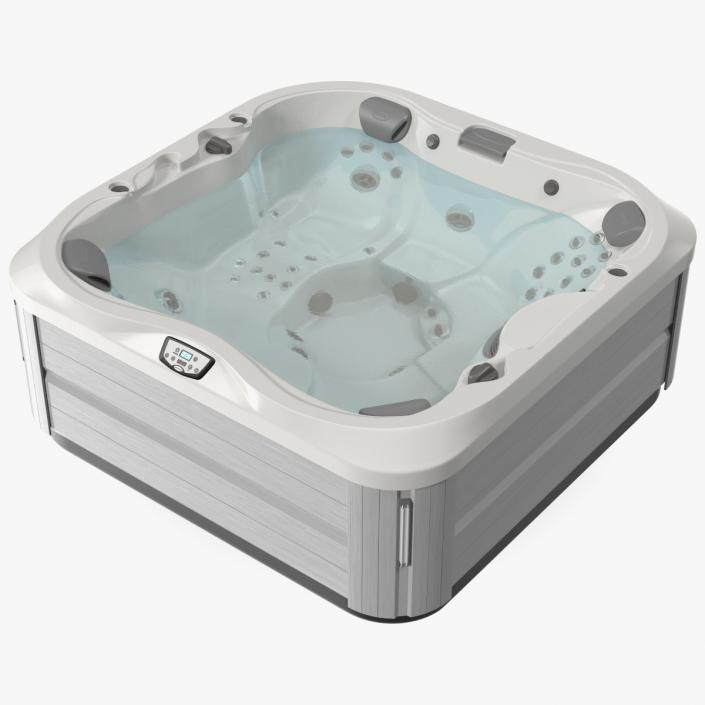 3D Jacuzzi J 335 Hot Tub Beige with Water model