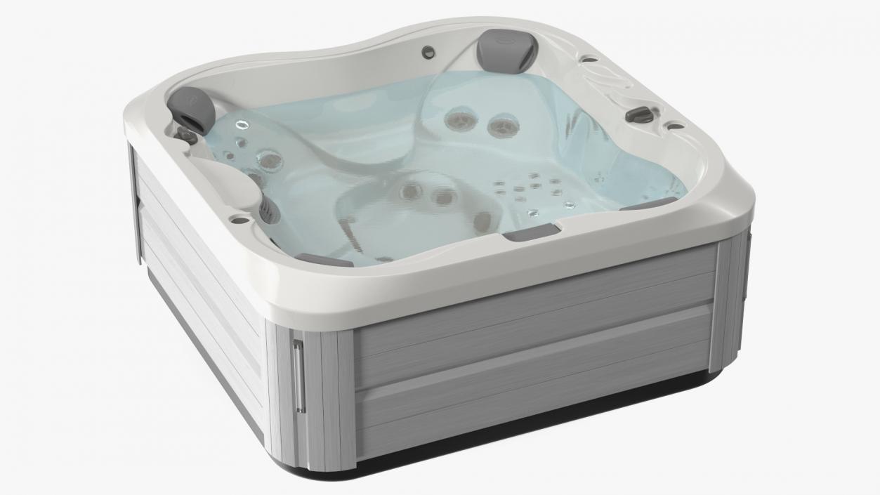 3D Jacuzzi J 335 Hot Tub Beige with Water model