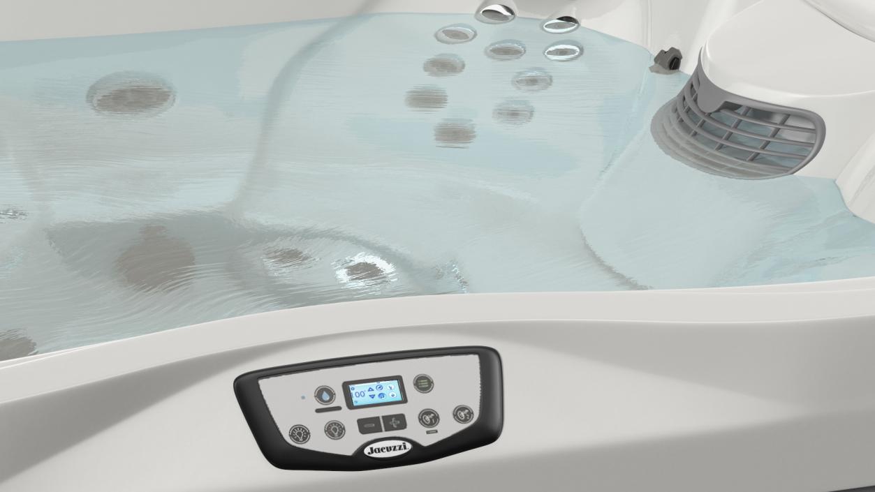 3D Jacuzzi J 335 Hot Tub Beige with Water model