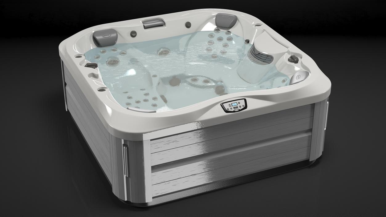 3D Jacuzzi J 335 Hot Tub Beige with Water model