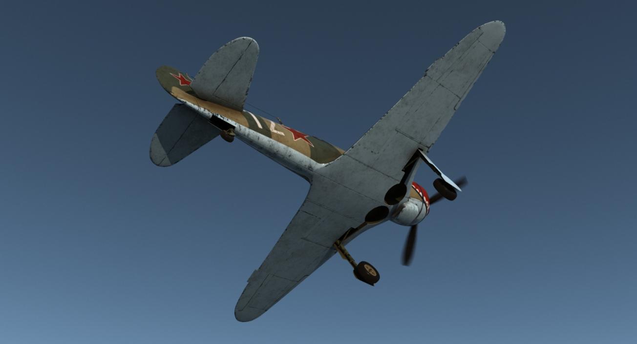 3D La-5 WWII Soviet Fighter Aircraft model