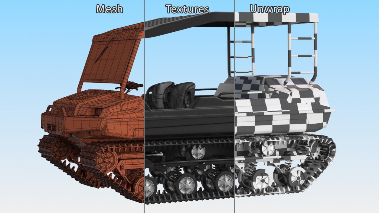 3D model All Terrain Vehicle Dirty