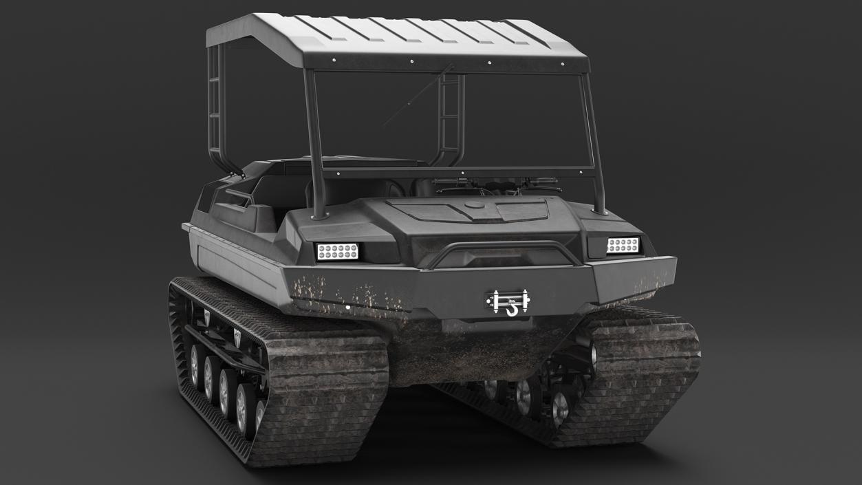 3D model All Terrain Vehicle Dirty