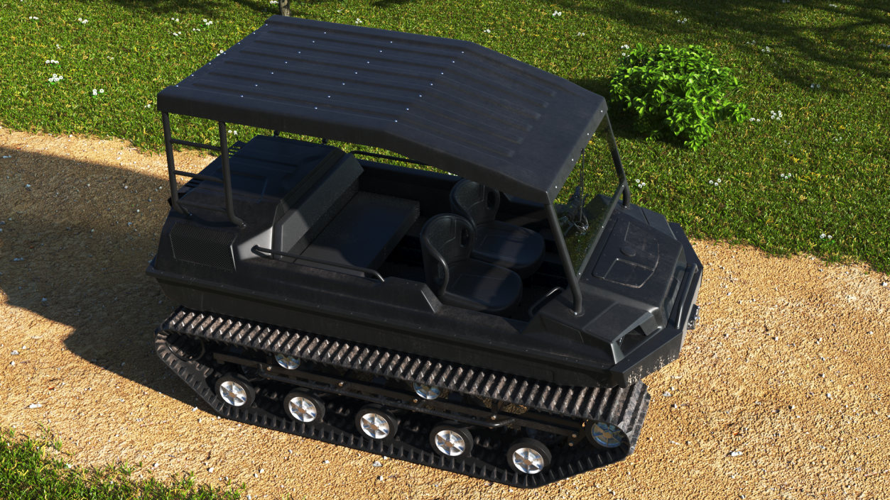 3D model All Terrain Vehicle Dirty