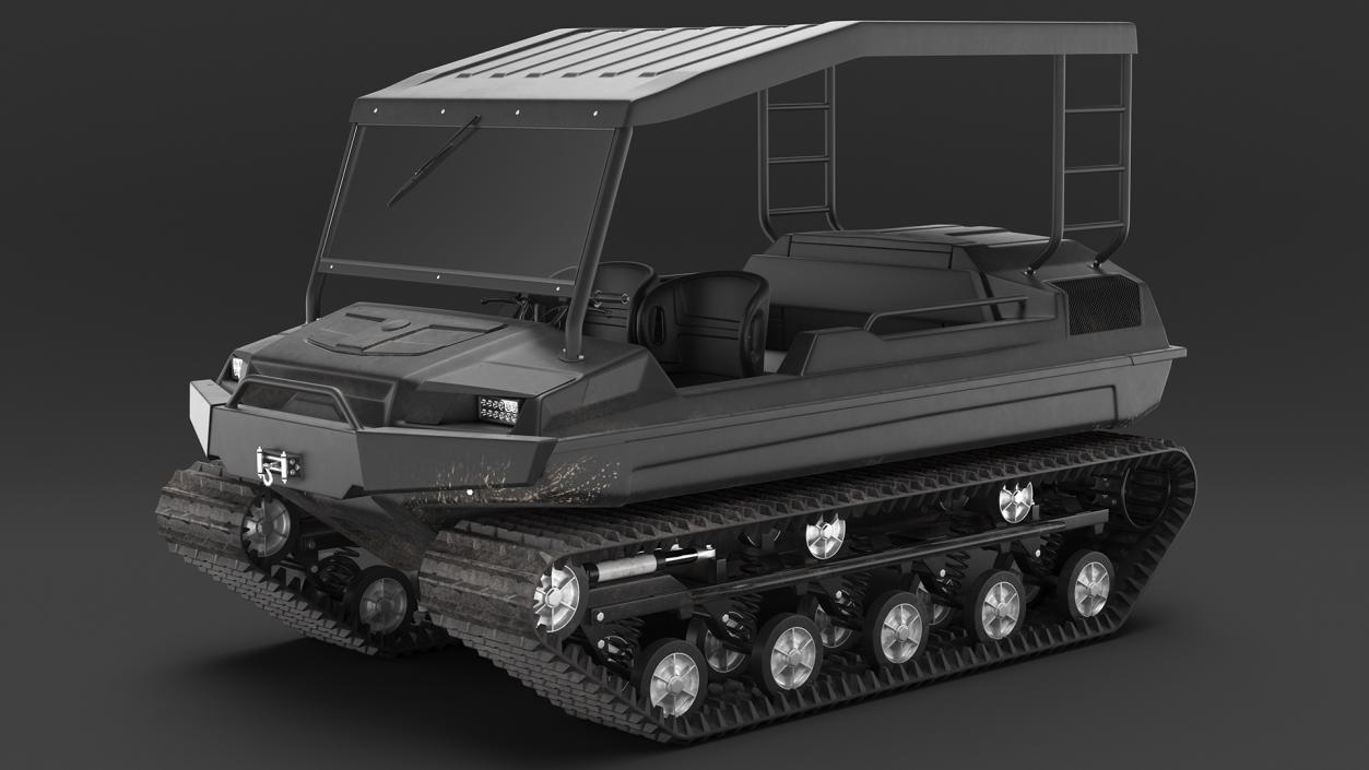 3D model All Terrain Vehicle Dirty