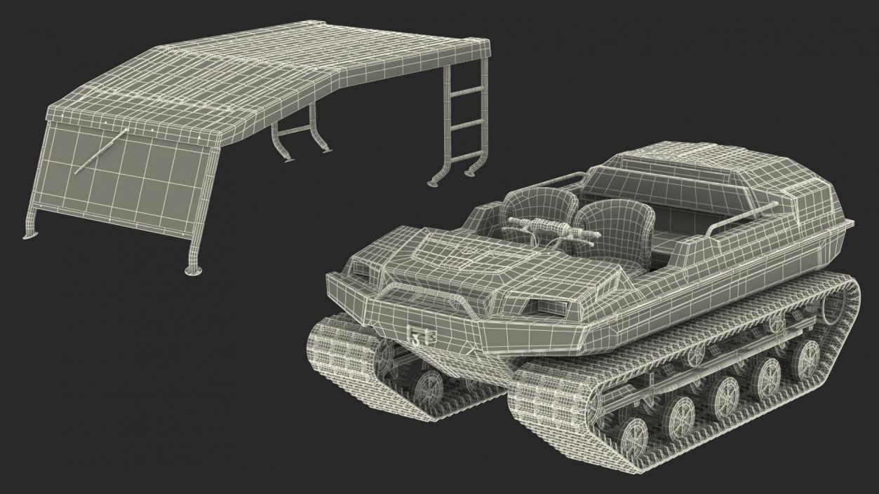 3D model All Terrain Vehicle Dirty