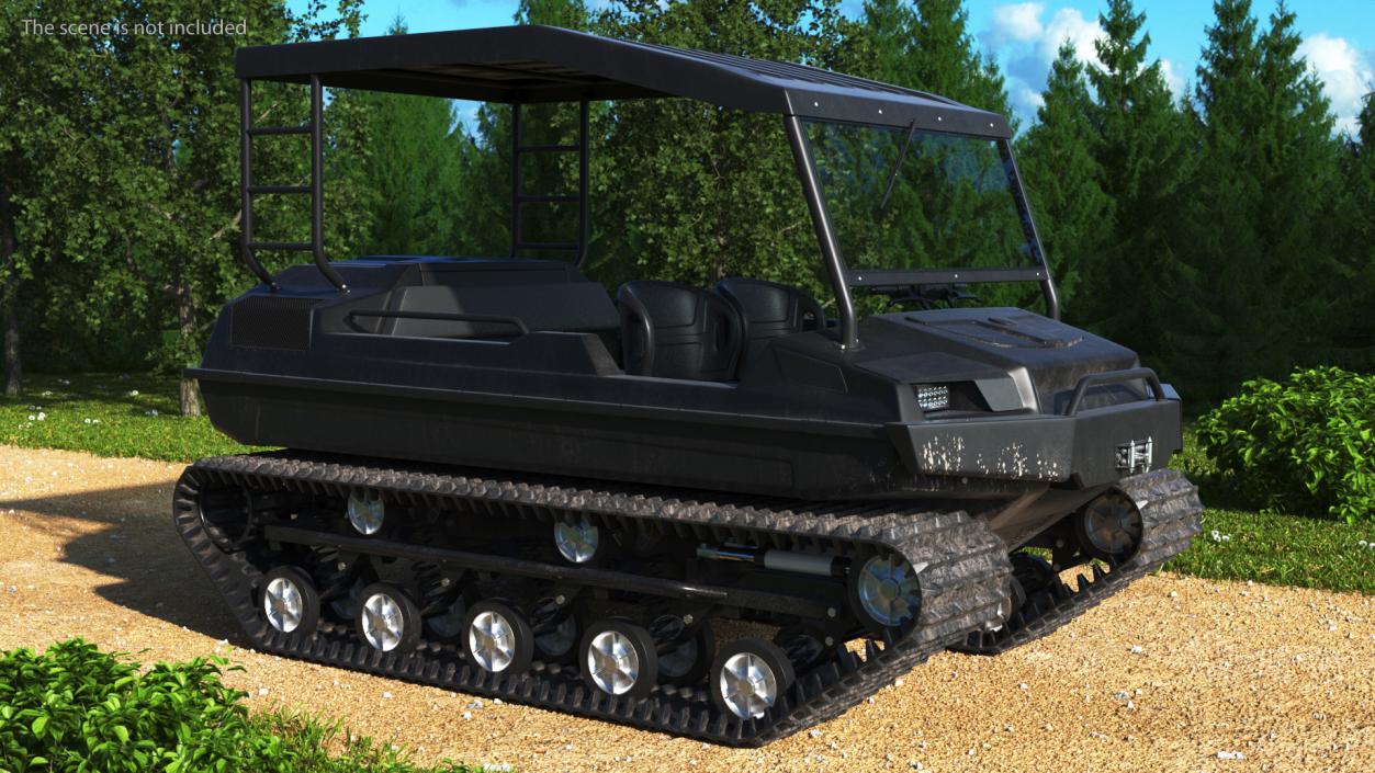 3D model All Terrain Vehicle Dirty