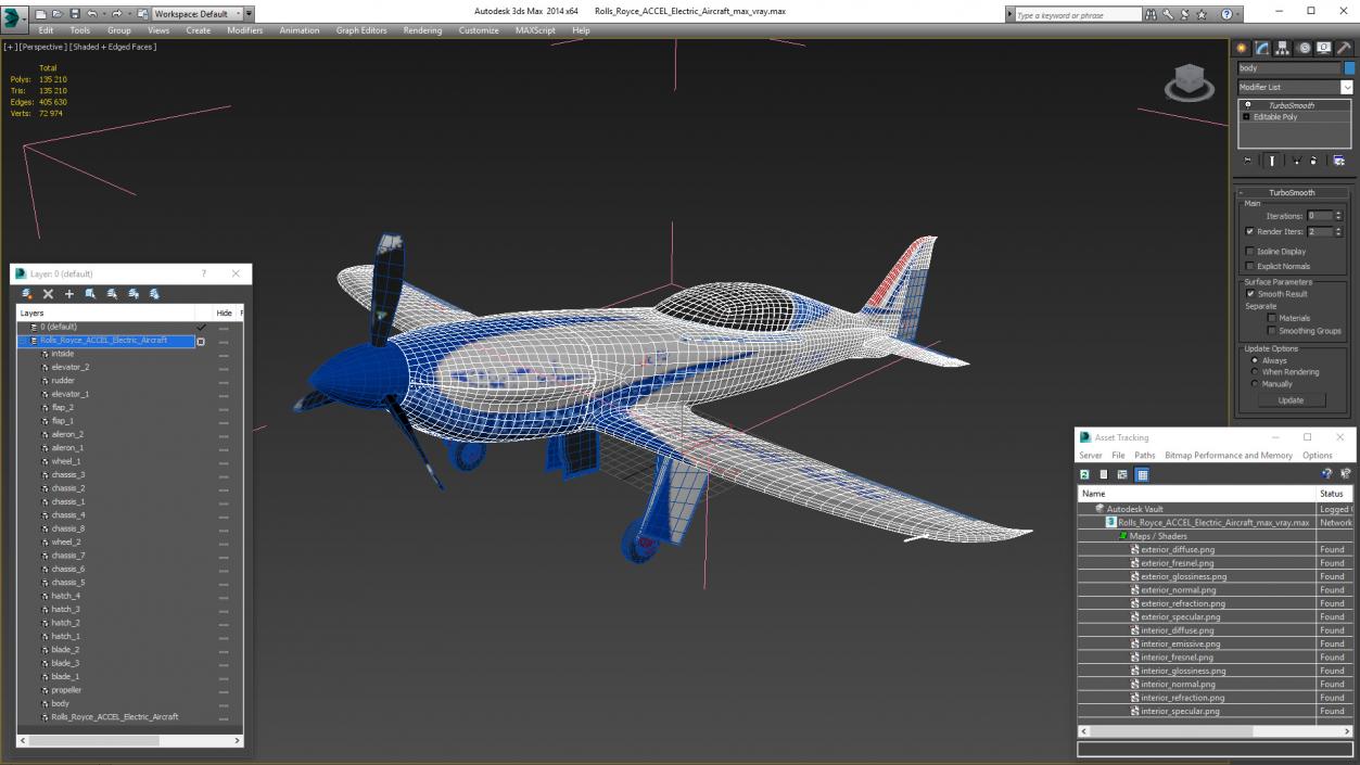 3D model Rolls Royce ACCEL Electric Aircraft