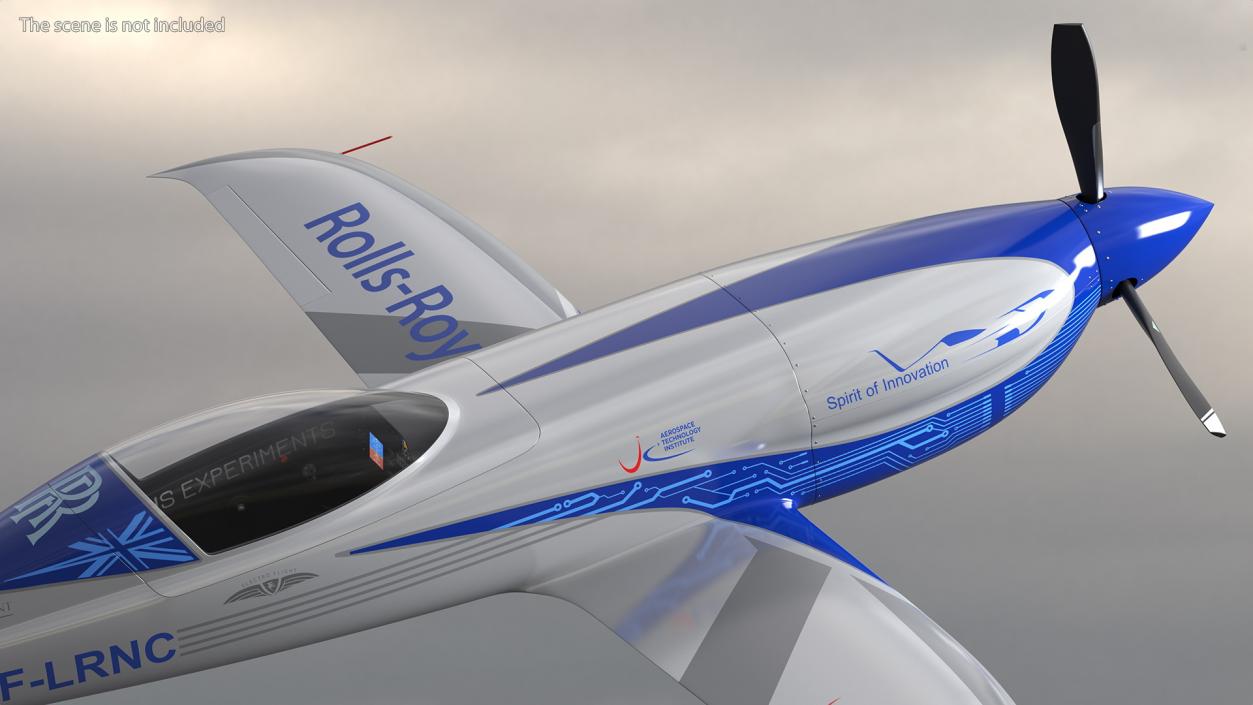 3D model Rolls Royce ACCEL Electric Aircraft