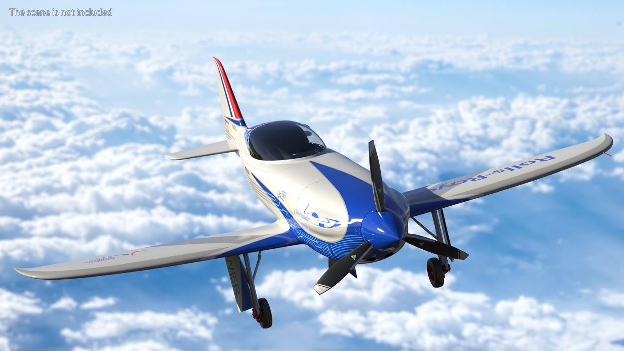 3D model Rolls Royce ACCEL Electric Aircraft