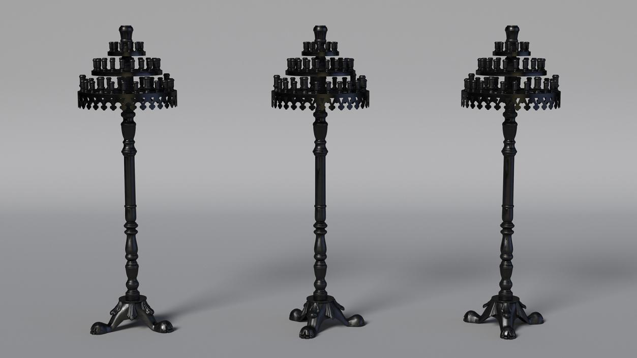 3D model Cast Iron Candle Holder 2