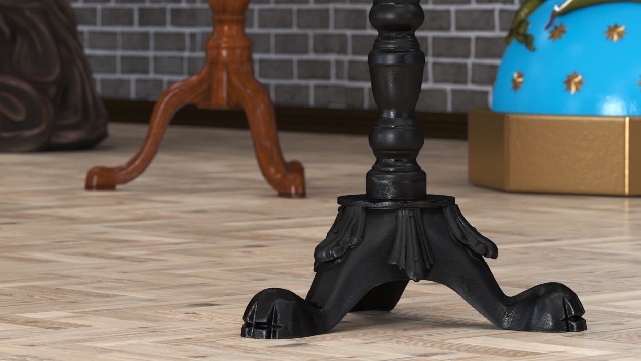 3D model Cast Iron Candle Holder 2