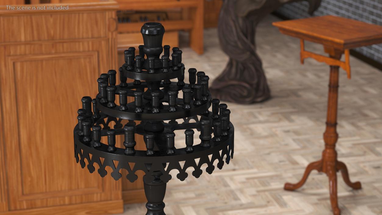 3D model Cast Iron Candle Holder 2