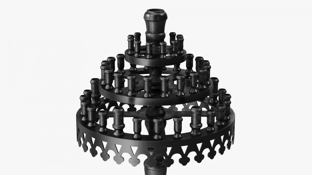 3D model Cast Iron Candle Holder 2